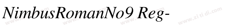 NimbusRomanNo9 Reg字体转换